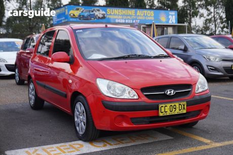 Red 2009 Hyundai Getz Hatchback S