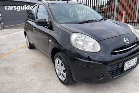 Black 2013 Nissan Micra Hatchback St