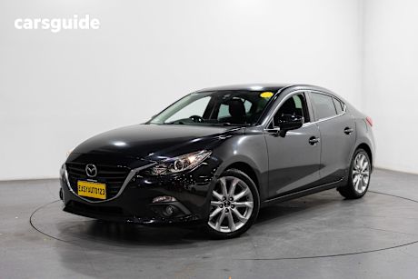 Black 2014 Mazda 3 Sedan Sp25