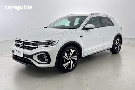 White 2024 Volkswagen T-ROC SUV 140TSI R-LINE 4WD