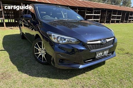 Blue 2018 Subaru Impreza Hatchback 2.0I (Awd)