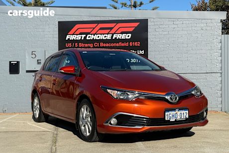 Orange 2017 Toyota Corolla Hatchback Ascent Sport