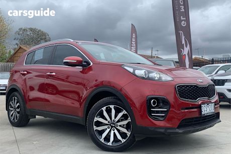 Red 2016 Kia Sportage SUV SLI F
