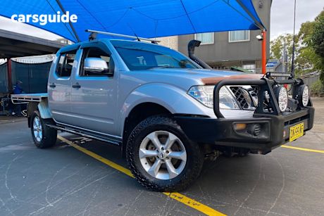 Silver 2013 Nissan Navara Dual Cab Pick-up St (4X4)