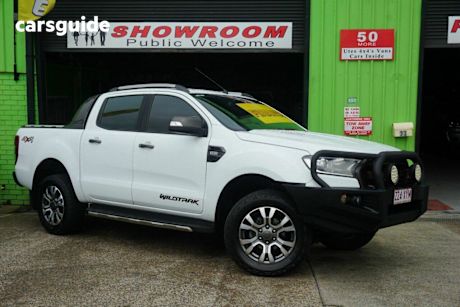 White 2018 Ford Ranger Ute Tray WILDTRAK 4X4