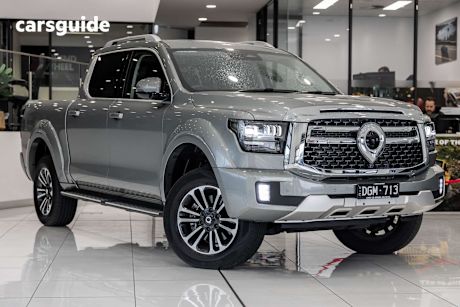 Grey 2024 GWM Cannon Alpha Ute Tray ULTRA 4WD