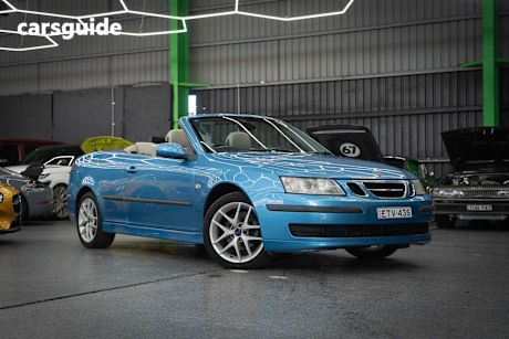 Blue 2006 Saab 9-3 Convertible LINEAR F