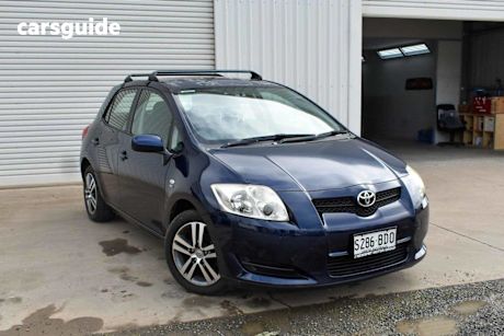 Blue 2008 Toyota Corolla Hatchback Ascent