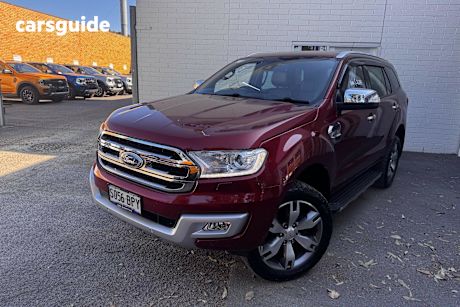 Red 2015 Ford Everest Wagon Titanium