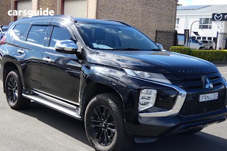 Black 2022 Mitsubishi Pajero Sport Wagon Gsr (4Wd) 7 Seat