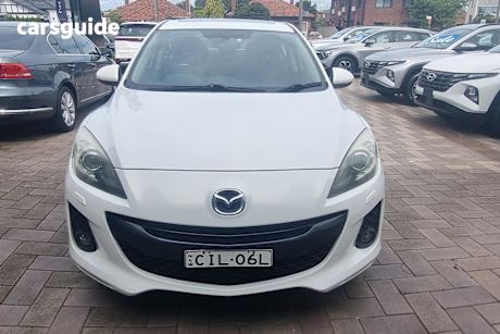 White 2012 Mazda Mazda3 Sedan SP25 F