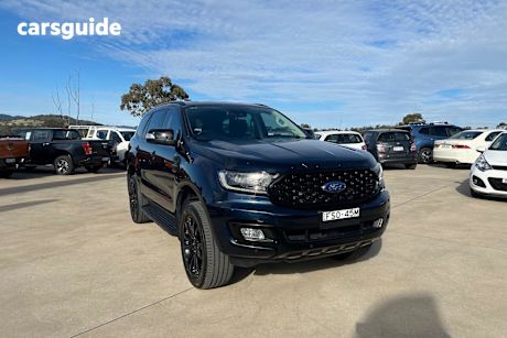 Blue 2020 Ford Everest SUV SPORT 4X4