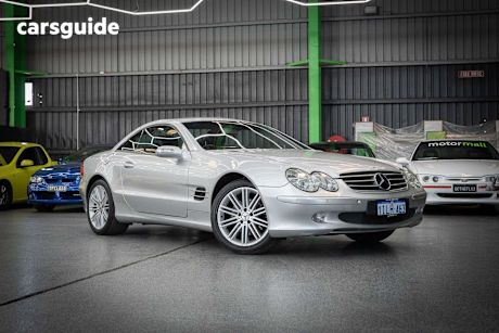 Silver 2004 Mercedes-Benz SL-Class Sedan SL350 R