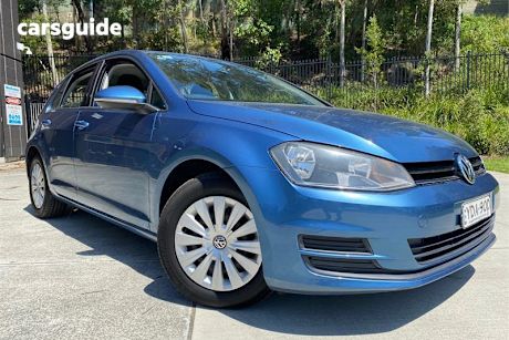Blue 2013 Volkswagen Golf Hatchback 90 Tsi Trendline