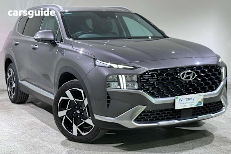 Grey 2022 Hyundai Santa FE Wagon Elite Crdi (Awd)