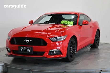 Red 2017 Ford Mustang Coupe Fastback Gt 5.0 V8