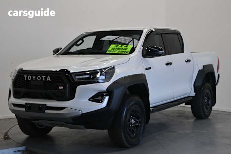 White 2023 Toyota Hilux Ute Tray GR SPORT 4X4