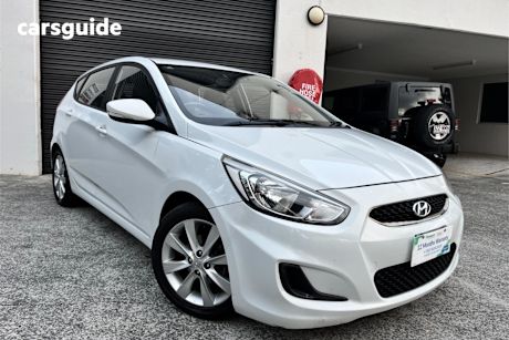 White 2017 Hyundai Accent Hatch SPORT F