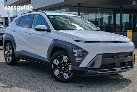 White 2025 Hyundai Kona SUV PREMIUM F