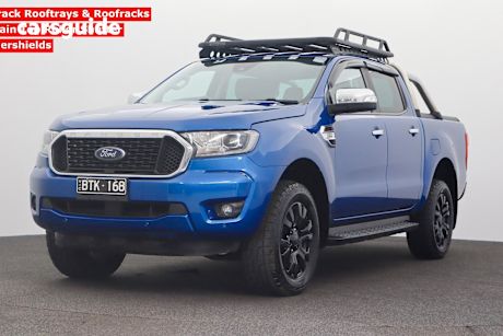 Blue 2021 Ford Ranger Ute Tray XLT 4X4