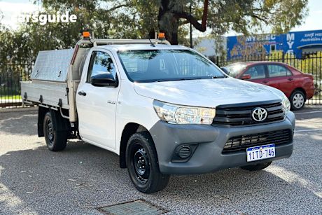 White 2016 Toyota Hilux Ute Tray WORKMATE