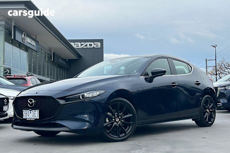 Blue 2024 Mazda Mazda3 Hatch G25 EVOLVE SP F