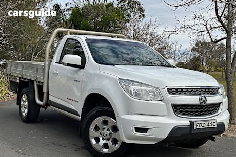 White 2013 Holden Colorado Ute Tray LX 4X4