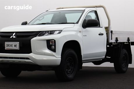 White 2021 Mitsubishi Triton Ute Tray GLX R