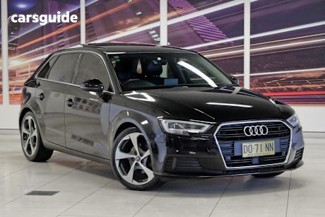 Black 2017 Audi A3 Hatch F