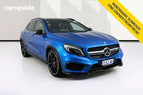 Blue 2016 Mercedes-Benz GLA45 Wagon 4Matic