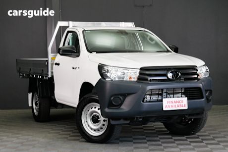 White 2023 Toyota Hilux Cab Chassis Workmate (4X4)