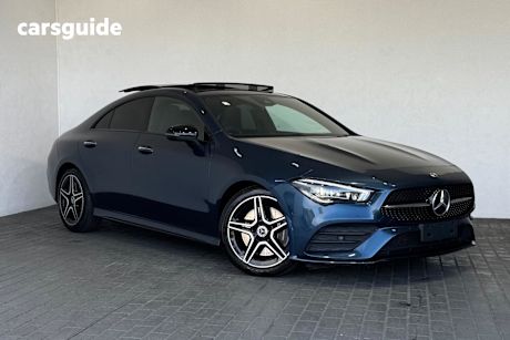 Blue 2022 Mercedes-Benz CLA250 Coupe 4Matic