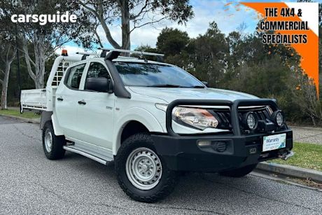 White 2018 Mitsubishi Triton Ute Tray GLX 4X4