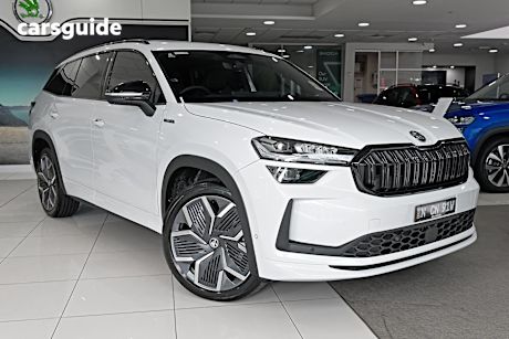 White 2024 Skoda Kodiaq Wagon Sportline (4X4) 132Tsi