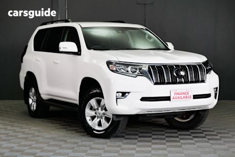 White 2023 Toyota Landcruiser Prado Wagon Gxl Flat Tailgate