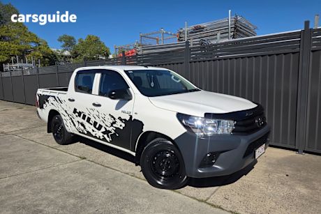 White 2020 Toyota Hilux Double Cab Pick Up Workmate