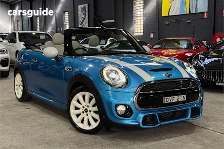 Blue 2018 Mini Convertible Convertible COOPER S F
