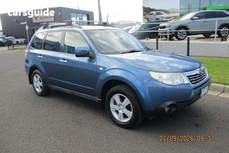 Blue 2009 Subaru Forester Wagon Xs