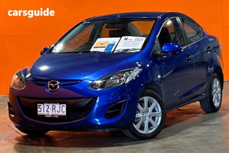 Blue 2010 Mazda 2 Sedan Maxx