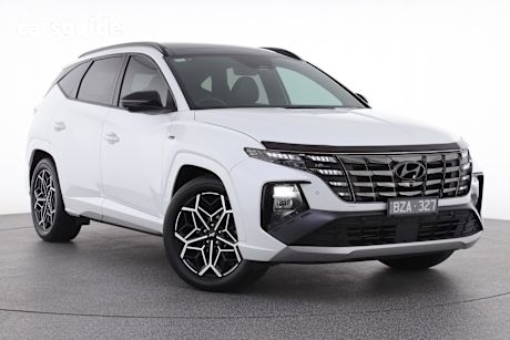 White 2022 Hyundai Tucson SUV HIGHLANDER N LINE 4X4