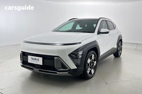 White 2024 Hyundai Kona SUV PREMIUM F