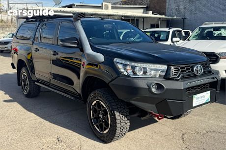 Black 2018 Toyota Hilux Dual Cab Utility Rugged X (4X4)
