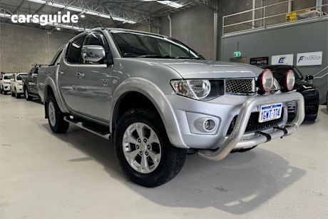 Silver 2010 Mitsubishi Triton Double Cab Utility Glx-R (4X4)