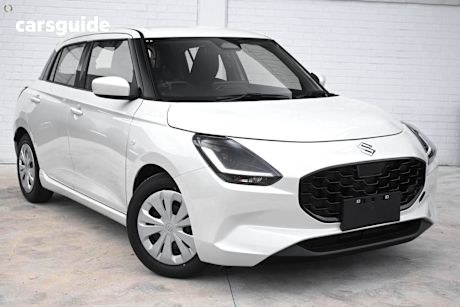 White 2025 Suzuki Swift Hatch HYBRID F