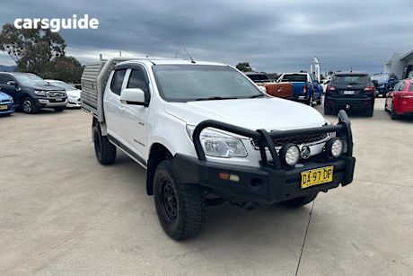 White 2014 Holden Colorado Ute Tray LX 4X4