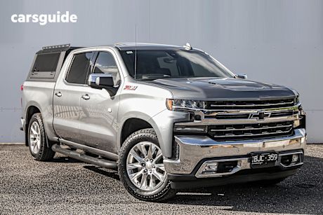 Grey 2020 Chevrolet Silverado Crew Cab Utility 1500 Ltz Premium Edition