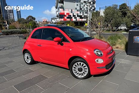 Red 2016 Fiat 500 Hatch LOUNGE F