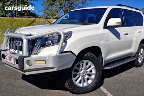 White 2014 Toyota Landcruiser Prado SUV VX 4X4