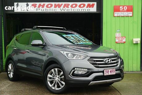 Silver 2016 Hyundai Santa FE SUV ELITE 4X4