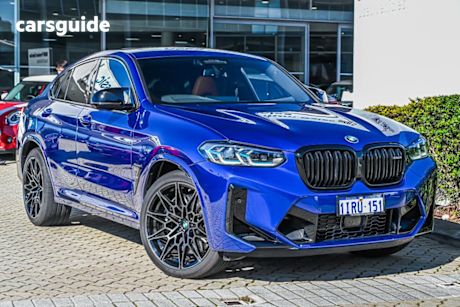 Blue 2024 BMW X4 Coupe M Competition